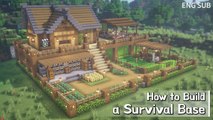 Minecraft- How To Build a Survival Base Tutorial (Building Tutorial) (#14)