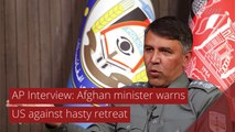 AP Interview: Afghan minister warns US against hasty retreat, and other top stories in international news from March 14, 2021.