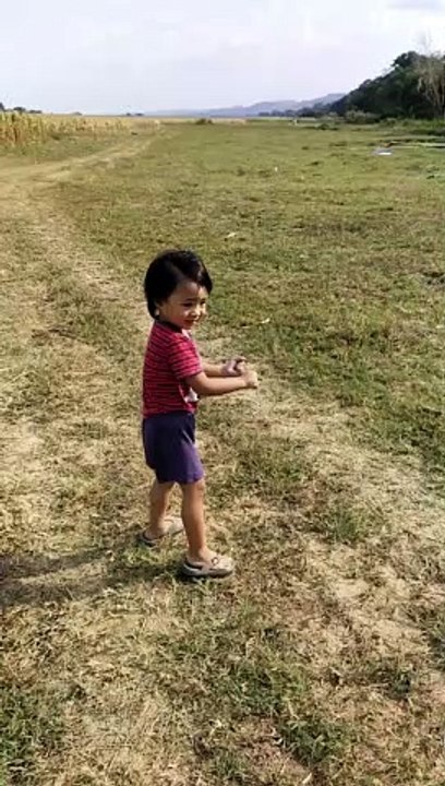 playing kite