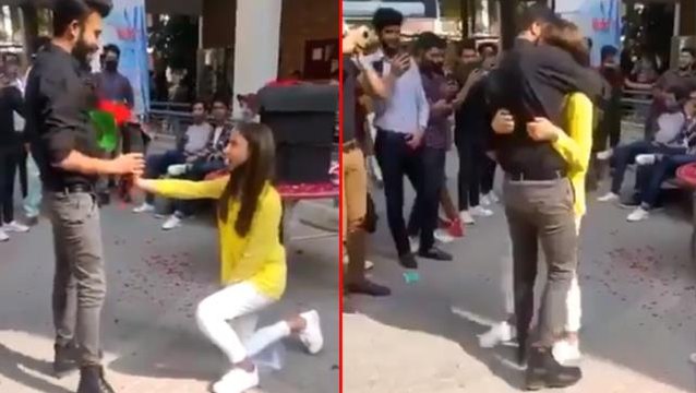 Kız öğrenci erkek arkadaşına evlenme teklif etti, üniversite yönetimi iki öğrenciyi okuldan uzaklaştırdı