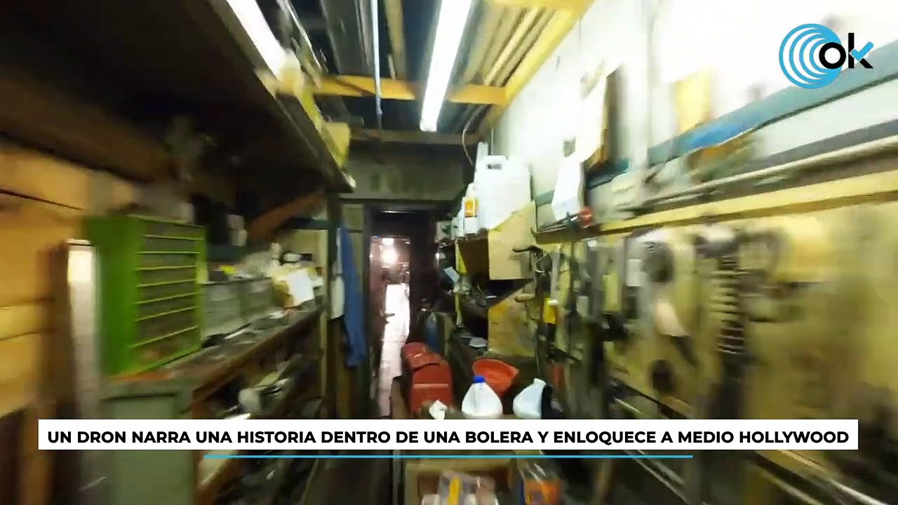 El video viral de un dron dentro de una bolera que ha vuelto loco a Hollywood