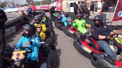 Sağlıkçılar, Başkan Yazıcı ile karting yarışı yaptı