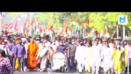 Watch: Mamata Banerjee holds roadshow in wheelchair days after injury