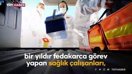 Sağlık ekipleri aşı için karlı dağları aşıyor