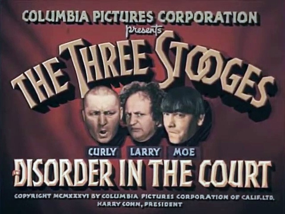 The Three Stooges   0x046   Disorder in the Court colorized 3D