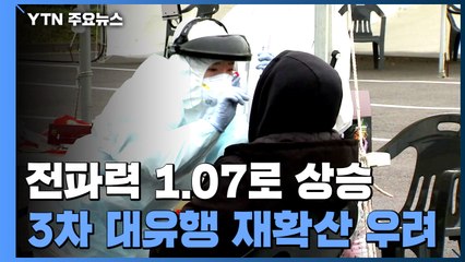 "코로나 전파력 0.94에서 1.07로 상승"...3차 대유행 재확산 우려 / YTN
