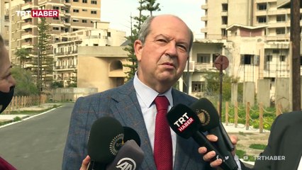 Ersin Tatar'dan "Bir Zamanlar Kıbrıs" dizisinin setine ziyaret