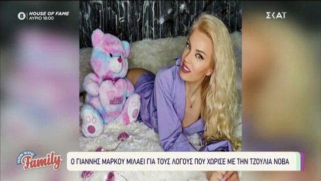 Γιάννης Μάρκου: Έτσι σχολίασε τη νέα σχέση της πρώην συντρόφου του Τζούλιας Νόβα