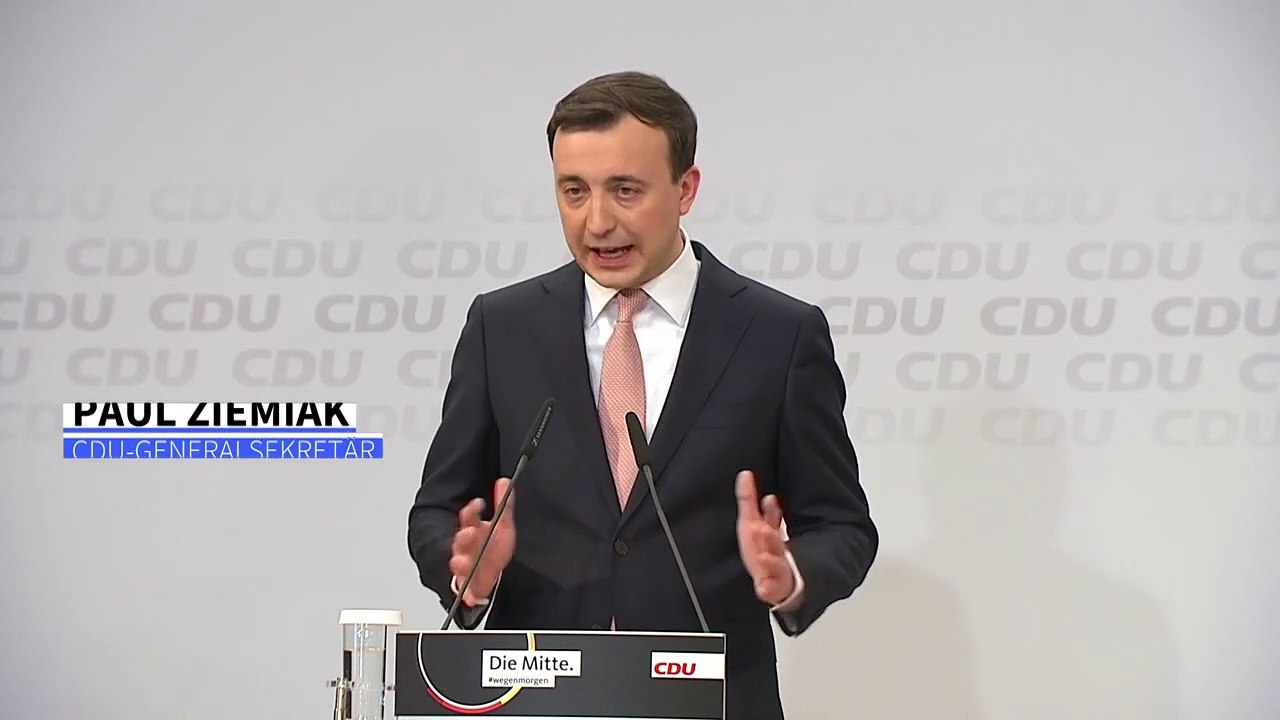 Ziemiak zu CDU-Schlappe bei Wahlen: 'Es gab keine Wechselstimmung'