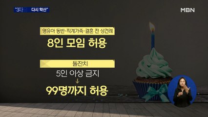 당국 "3차 유행 다시 확산"…오늘부터 영유아 동반 8인 허용