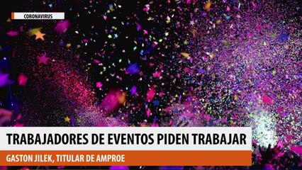 Trabajadores de eventos piden trabajar