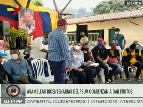 Reunión de la Asamblea Bicentenaria del PSUV desarrolla 20 proyectos de los consejos comunales en Mérida