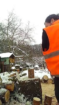 Couper du bois sans bras