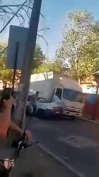 Violent road rage avec un camion