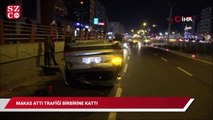 Makas attı trafiği birbirine kattı: 3’ü ağır 9 yaralı