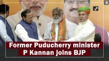 Puducherry Assembly Elections: Former minister P Kannan joins BJP