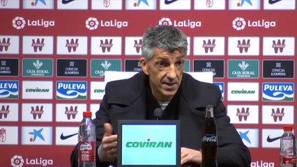 Alguacil encaja la derrota frente al Granada: "Creo que el resultado final es más mérito de ellos que demérito nuestro"