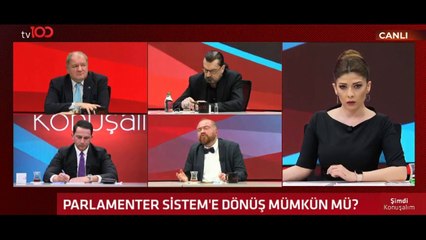 Canlı yayını terk etti sunucu yarıda kesti