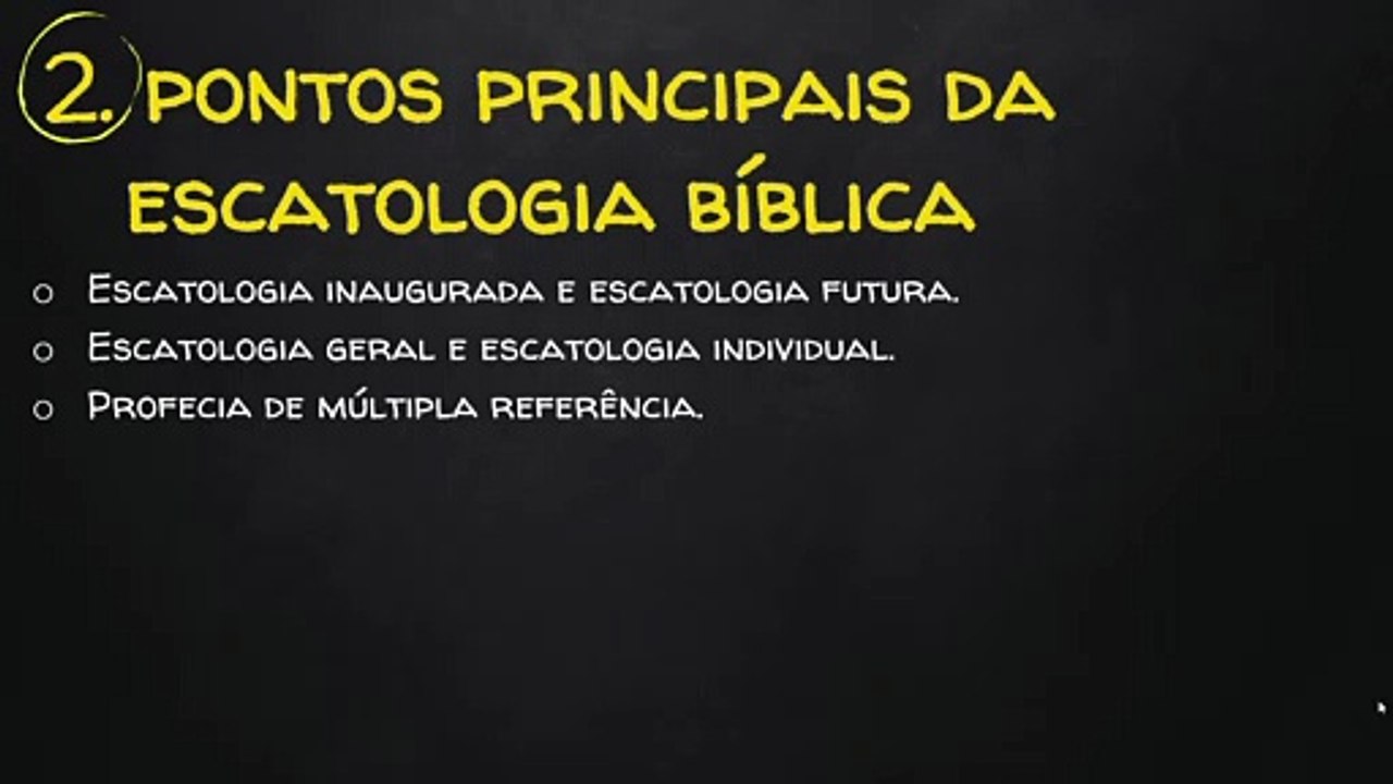 AULA 1 DOUTRINA DAS ÚLTIMAS COISAS