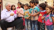 Kastamonulu ahşap ustasından Afrinli çocuklara topaç