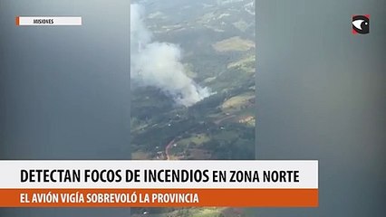 El avión vigía detectó focos de incendio en la zona Norte de Misiones