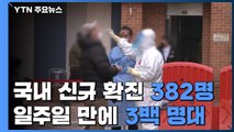 하루 신규 환자 382명...국내 발생 370명 해외 유입 12명 / YTN