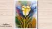 Flower painting with Acrilic colour_ easy way to draw blossoming flower __Pallavi Drawing Academy