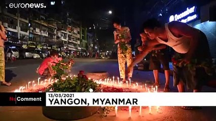 Trotz Ausgangssperre: Tausende halten Nachtwache in Yangon