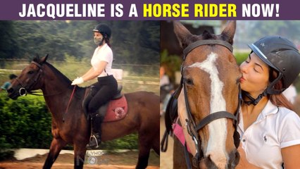 Jacqueline Fernandez Enjoys A Horse Ride In Mumbai