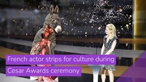 French actor strips for culture during Cesar Awards ceremony, and other top stories in entertainment from March 15, 2021.