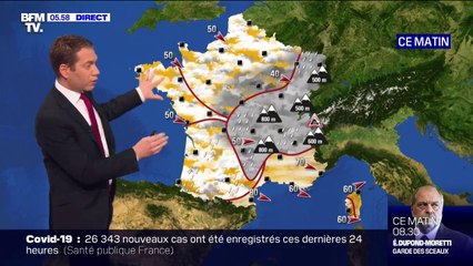 Un temps maussade prévu ce lundi, excepté dans le Sud-Est