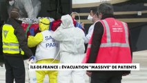 Covid-19 : évacuation massive de patients des hôpitaux d'Île-de-France