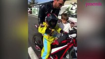 Kenan Sofuoğlu'nun 2 yaşındaki oğlundan motosiklet şov!