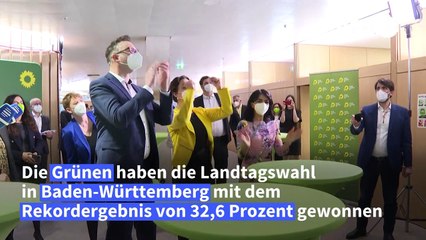 Скачать видео: Baden-Württemberg: Rekordergebnis für die Grünen - CDU stürzt ab