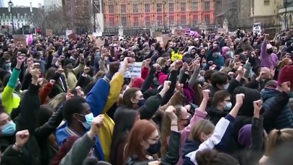 Weekend of protests after alleged murder of Sarah Everard sparks wave of anger over male violence against women