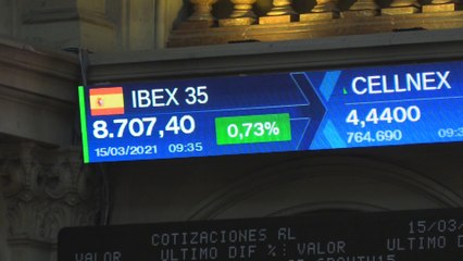 El Ibex 35 supera los 8.700 puntos tras la apertura al repuntar un 0,70 %