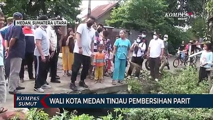Wali Kota Medan Tinjau Pembersihan Parit