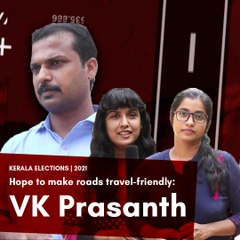 Hope to make roads travel-friendly: Vattiyoor candidate VK Prasanth