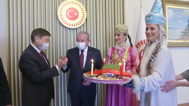 TBMM Başkanı Mustafa Şentop, TÜRKSOY heyetini kabul etti