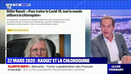 Le Covid, il y a un an: le 22 mars 2020, Didier Raoult vante son "remède contre le coronavirus", la chloroquine