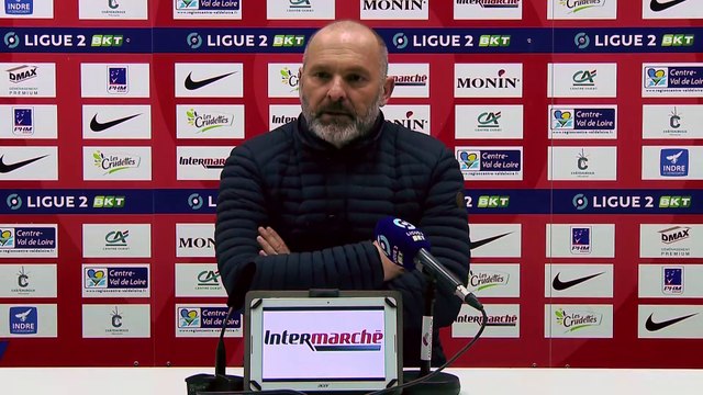 J30 Ligue 2 BKT : La réaction de P.Dupraz après LB Châteauroux 2-2 SMCaen
