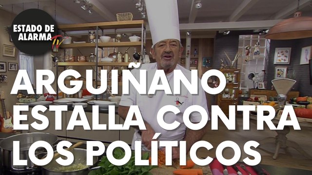 El mediático cocinero Karlos Arguiñano estalla contra los políticos: “Hasta el moño”