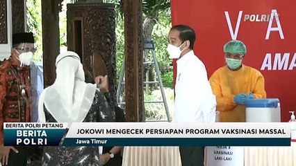 Jokowi Tinjau Vaksin di Jatim
