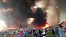 Arakanlı Müslümanların kaldığı mülteci kampında yangın (2)