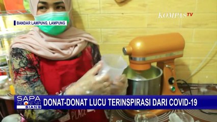 Begini Potret Kreasi Donat Bertema Covid-19 Ala UMKM Bandar Lampung