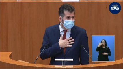 Luis Tudanca, en la moción de censura de Castilla y León: " Nuestro proyecto es la alternativa a que ustedes liguen nuestro destino a la extrema derecha"