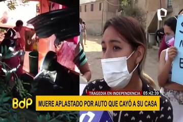 Independencia: vehículo cae sobre casa y mata a hombre que estaba durmiendo