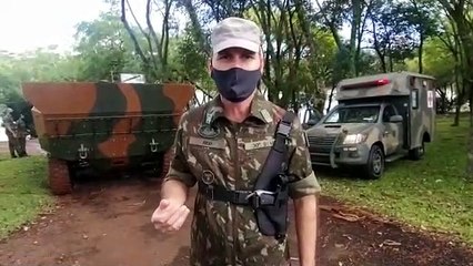 Exército realiza treinamento com blindados; assista