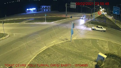 Trafikteki ilginç kazalar KGYS kameralarına yansıdı