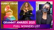 Grammy Awards 2021: Full Winners List & YouTuber Lilly Singh’s Pro-Farmer Message